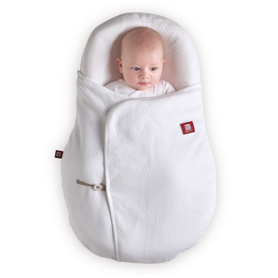 Prikrývka na Cocoonababy Quilted White Red Castle