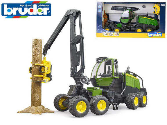Bruder harvestor John Deere 49 cm na voľný chod s doplnkami