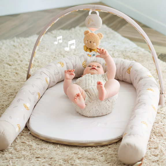 Hniezdo pre bábätko s hrazdou Little Explorer Taf Toys