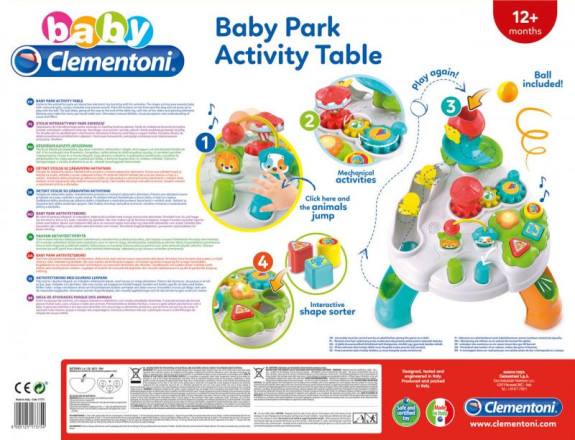 Clemmy baby - Veselý hrací stolík s kockami a zvieratkami