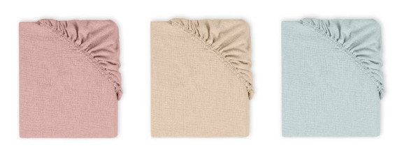 Mušelínové prestieradlo s gumou 60 x 120 cm BabyMatex