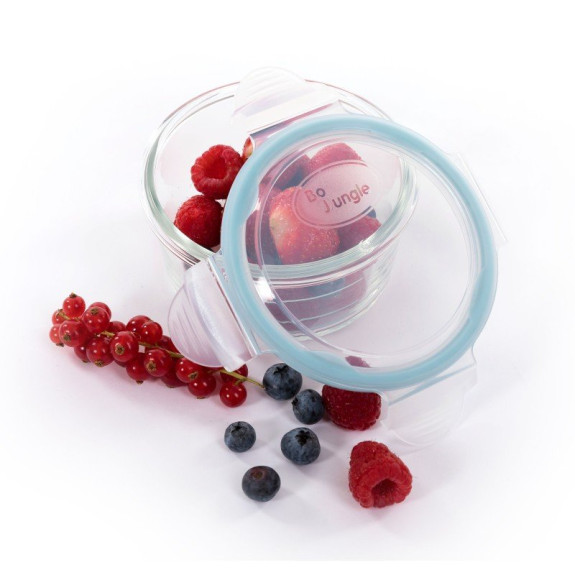 Sklenené misky s viečkami B-Glass Bowls 280 ml Bo Jungle