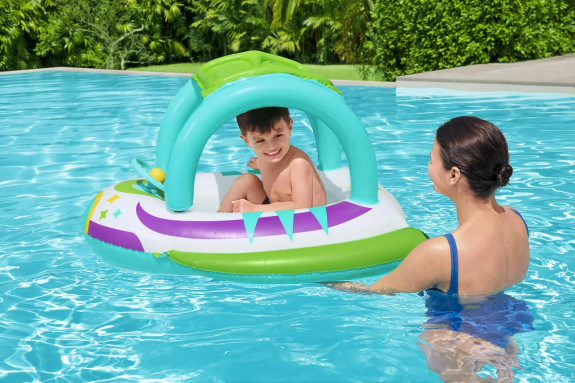 Detský nafukovací čln so strieškou Space Splash Bestway