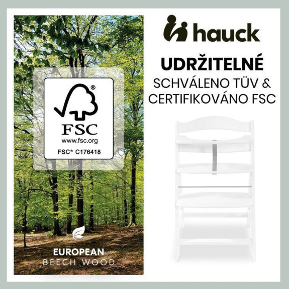 Drevená stolička 2v1 Alpha+ Hauck