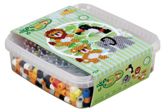 Korálky v boxe 600 ks Hama Zoo Maxi