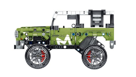 Stavebnica terénne auto 474 dielikov na spätné natiahnutie iM.Master