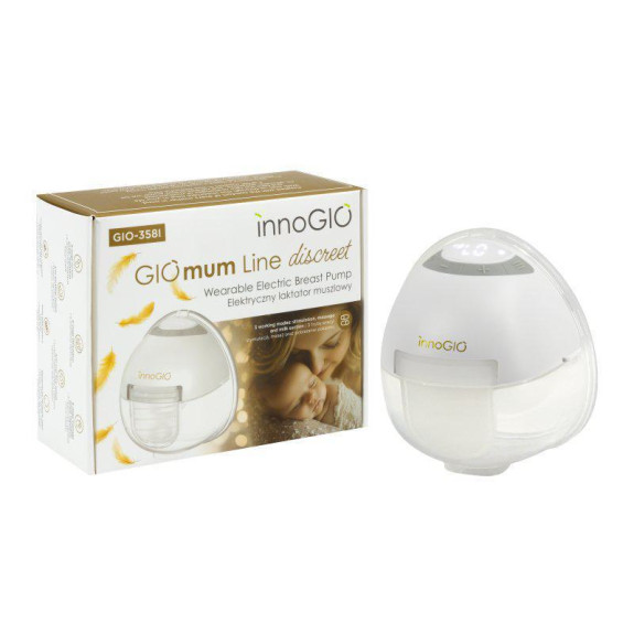 Prenosná elektrická odsávačka materského mlieka GIOmum Line Discreet Single innoGIO