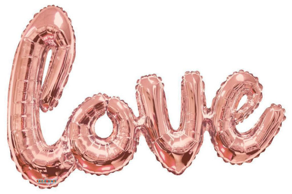 Nápis LOVE 36"/91 cm - Rose Gold