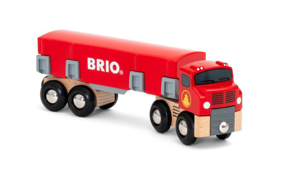 Ťahač s drevom Brio