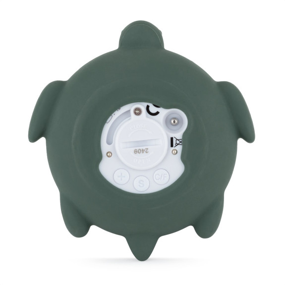 Teplomer silikónový digitálny Turtle Terry Misty Green 0 m+ Petite&Mars
