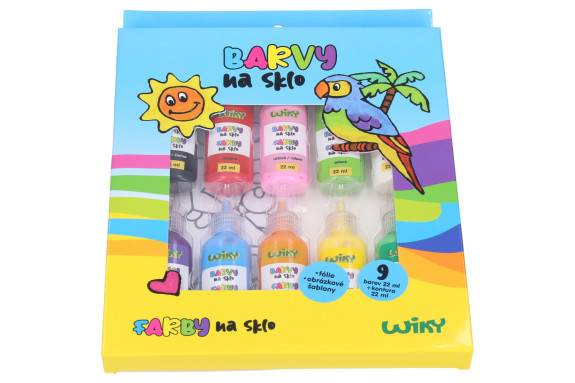 Farby na sklo 9+1 22 ml