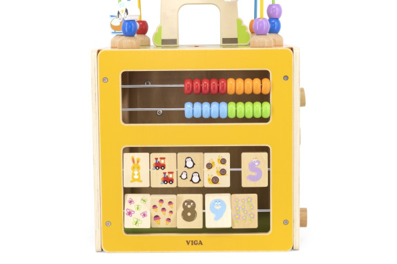 Drevený box s aktivitami 5v1 Viga