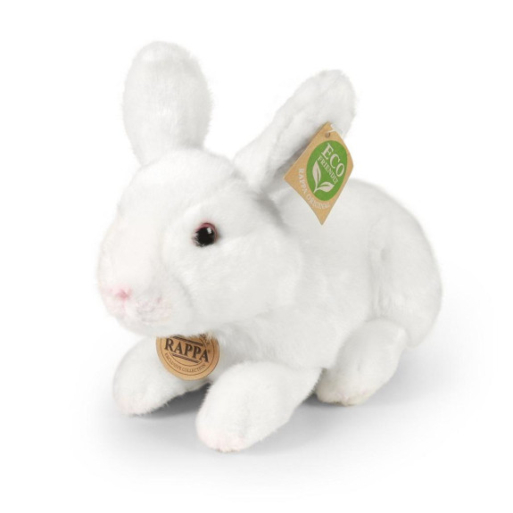 Plyšový králik biely ležiaci 23 cm Eco-Friendly Rappa