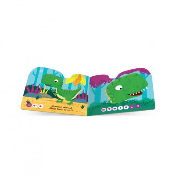 ALBI Kúzelné čítanie Minikniha s výsekom - Dinosaurus