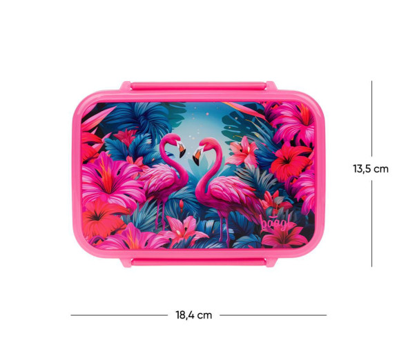Box na desiatu s priehradkami Flamingo Baagl