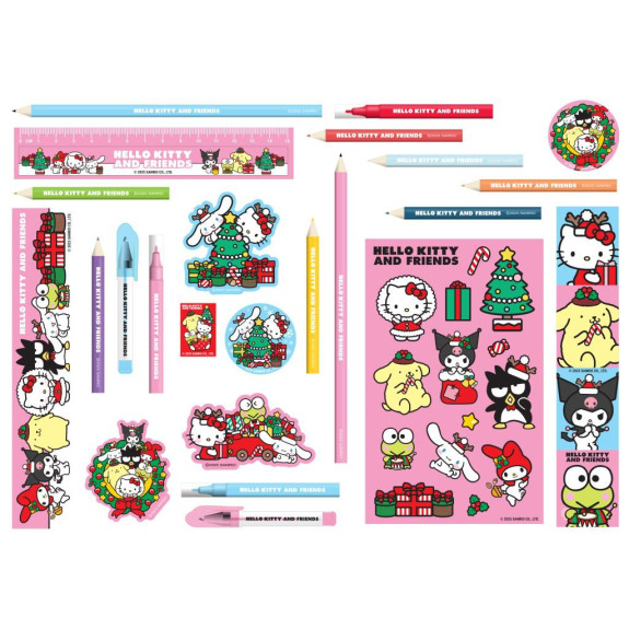 Adventný kalendár V2 papierenský Hello Kitty a priatelia