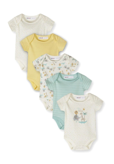 Dojčenské body unisex 5pack Minoti