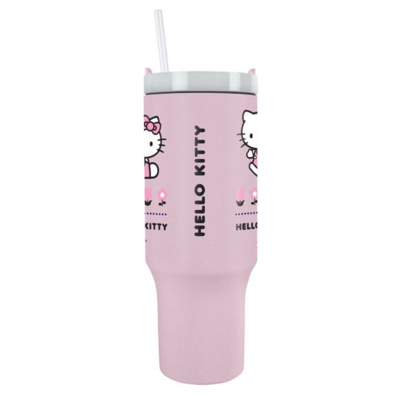 Cestovný hrnček so slamkou Hello Kitty
