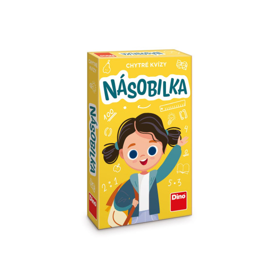 Chytré kvízy Násobilka náučná spoločenská hra Dino