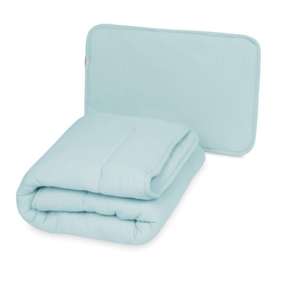 Mušelínový set prikrývka a vankúš 135 x 100 / 40 x 60 cm Babymatex