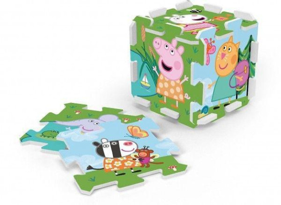 Penové puzzle Prasiatko Peppa/Peppa Pig 32 x 32 x 1 cm 8 ks