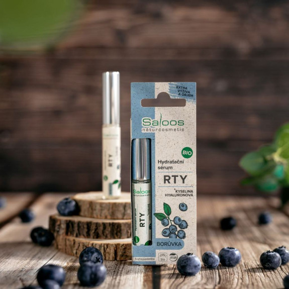 Bio Hydratačné sérum na pery Čučoriedka 7 ml Saloos