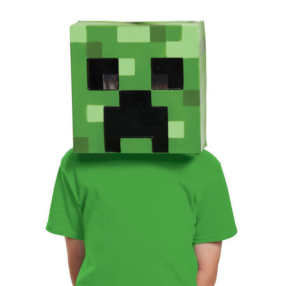 Maska Minecraft - Creeper, detská