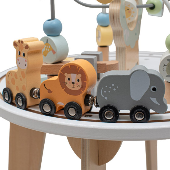 Drevený multifunkčný stolček Montessori Baby Mix