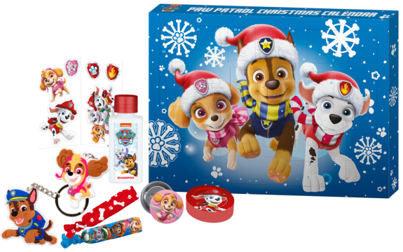 Adventný kozmetický kalendár detský Tlapková Patrola
