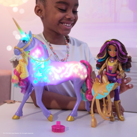 Unicorn academy svetelný jednorožec Wildstar 28 cm