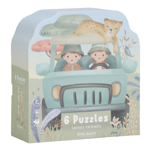 Puzzle 6v1 Safari Friends Little Dutch