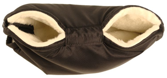 Merino rukávnik na kočík z ovčej/ťavej vlny na zips 30 x 50 cm