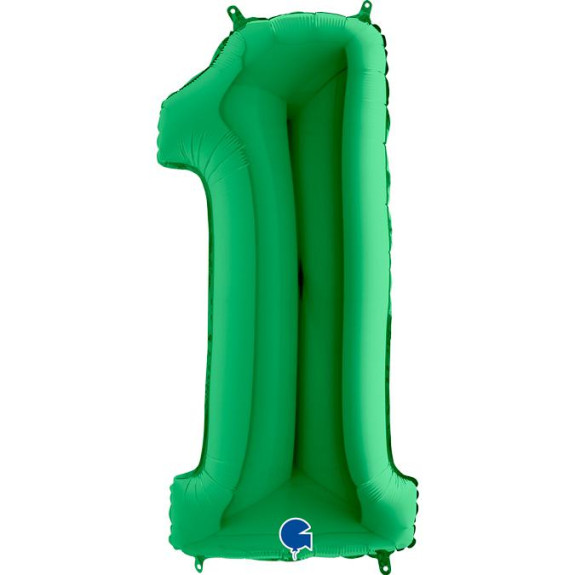 Číslice zelená (102cm/40") fóliový balónik
