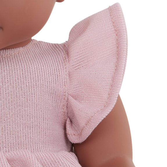 Šaty pre bábiku ružové s doplnkami LullaBaby
