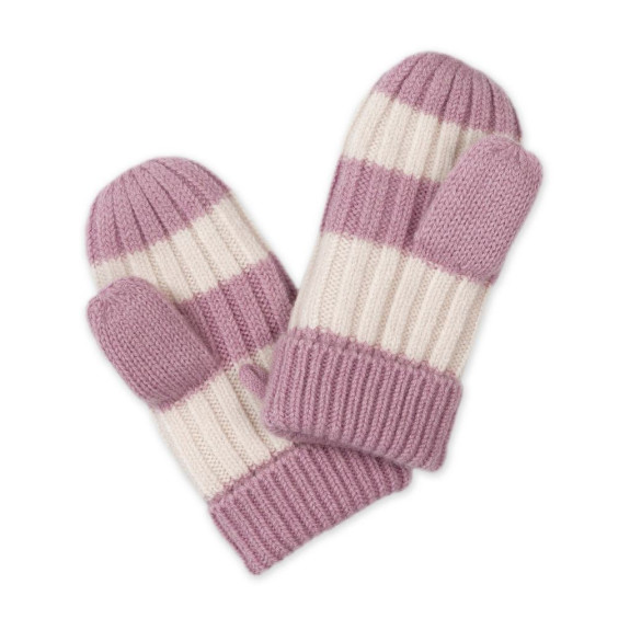 Rukavice Stripe Merino Mauve Lodger
