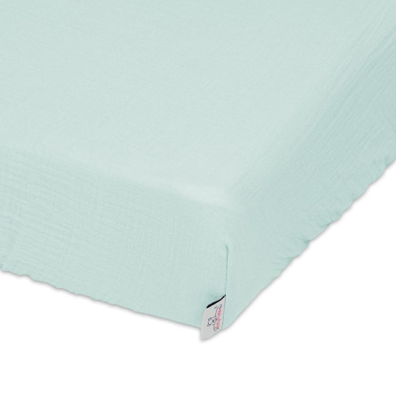 Mušelínové prestieradlo s gumou 60 x 120 cm BabyMatex