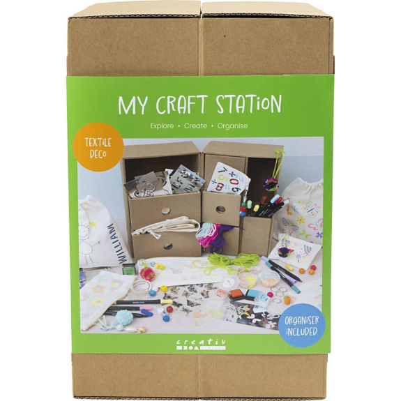 Kreatívna sada Maxi box so zásuvkami Dekorovanie textilu Creativ Company