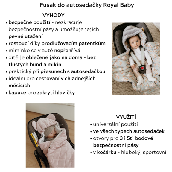 Fusak/zavinovačka/deka do autosedačky Sleepee Meadow