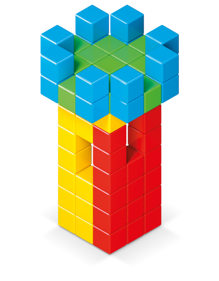 Geomag Magicube Full Color 64 dielikov