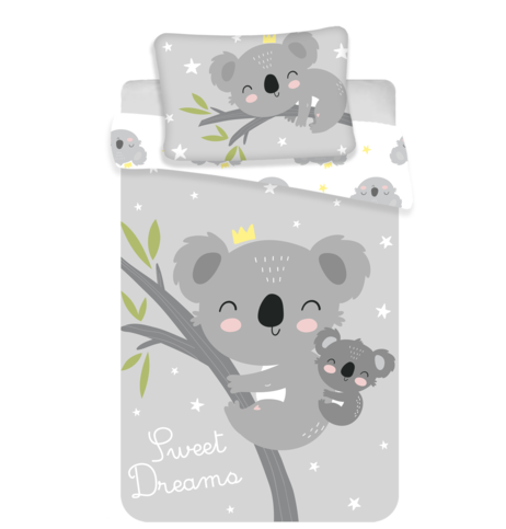 Obliečky do postieľky Koala "Sweet dreams" 100 x 135, 40 x 60 cm Jerry Fabric