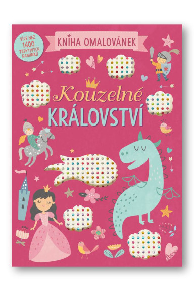 Kúzelné kráľovstvo - 1400 diamantov na nalepenie, omaľovánky