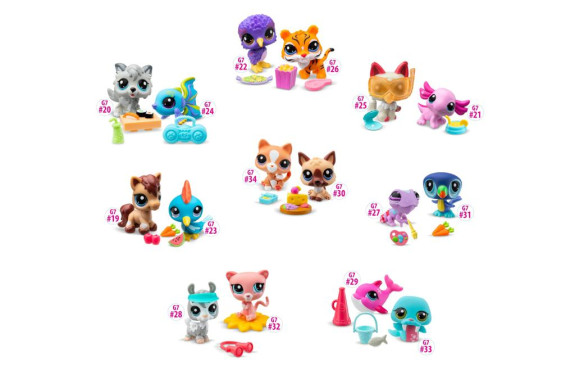Littlest Pet Shop 2 figúrky - 6 druhov