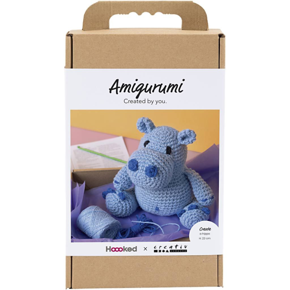 Súprava na háčkovanie hroch Amigurumi