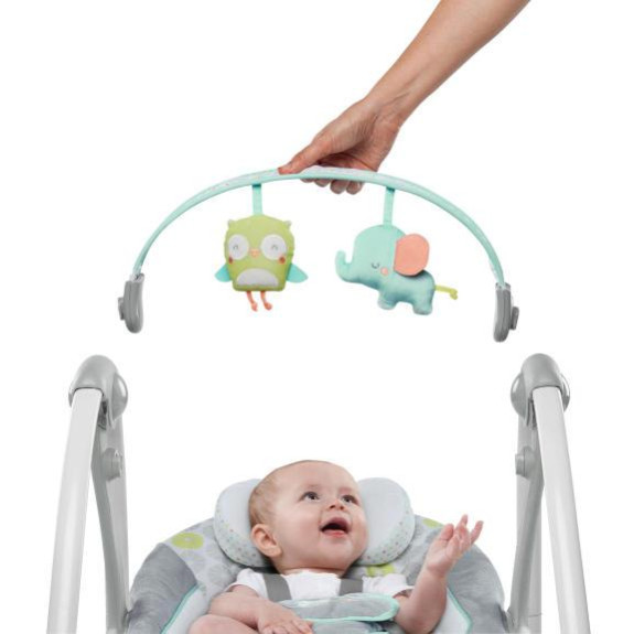 Hojdačka s melódiou Hoots&Hugs 0m+, do 9kg, 2018