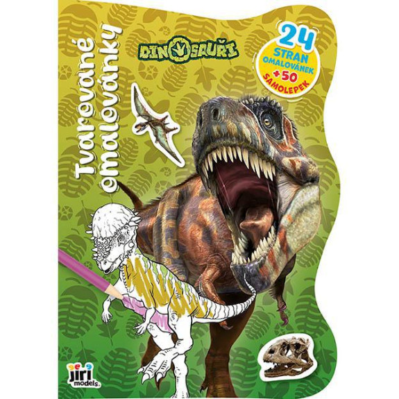 Tvarované omaľovánky Dinosaury