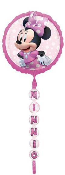 Airwalker - kruh Minnie Mouse 170 cm - fóliový balónik