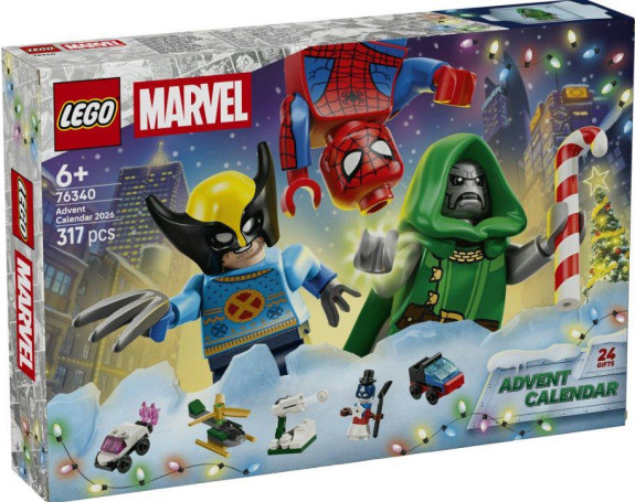 Adventný kalendár Marvel 2026 Lego
