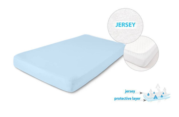 Nepremokavé prestieradlo jersey 60 x 120 cm Babymatex