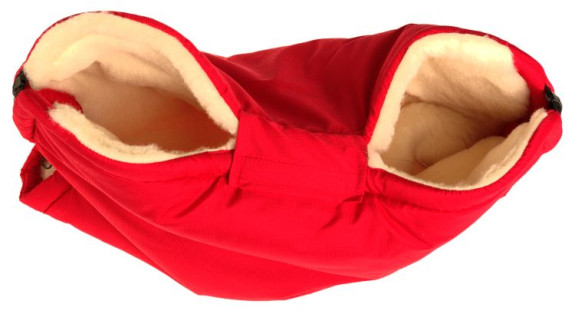 Merino rukávnik na kočík z ovčej/ťavej vlny na zips 30 x 50 cm