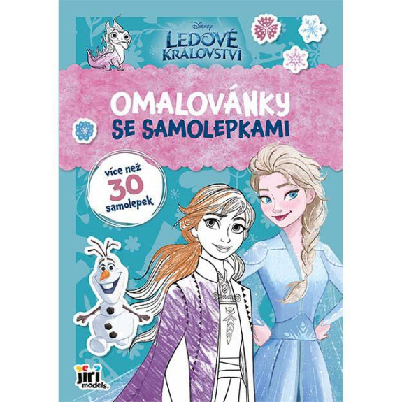 Maľovanky A4 so samolepkami Ľadové kráľovstvo